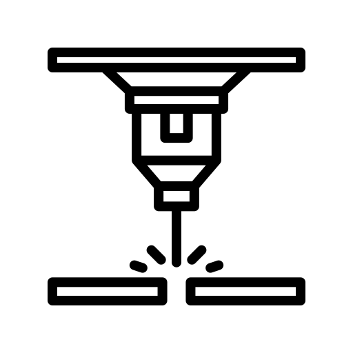 Icono plegado y mecanizado