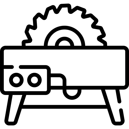 Icono plegado y mecanizado